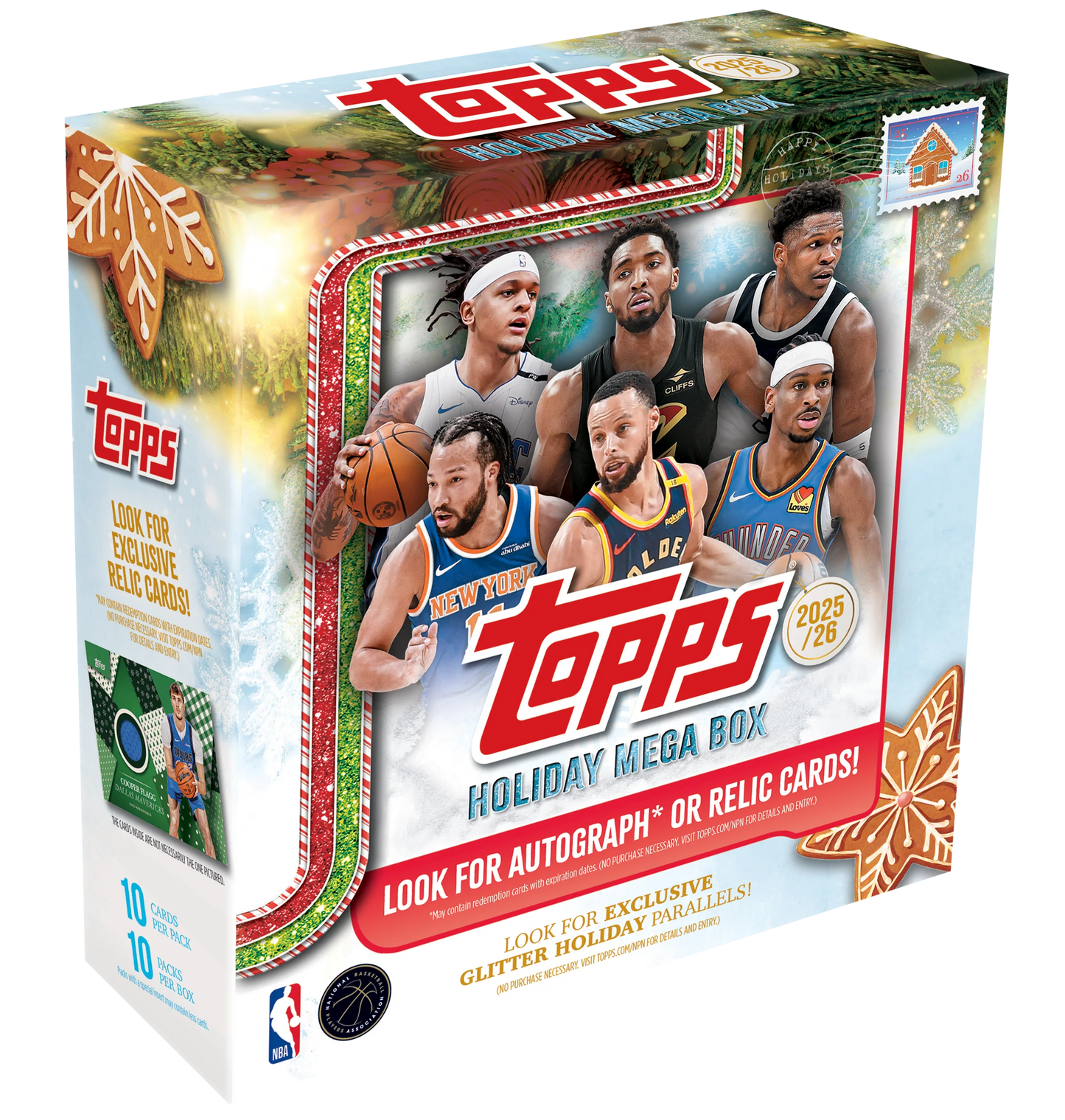 2025-26 NBA Topps Basketball Holiday MEGA Box