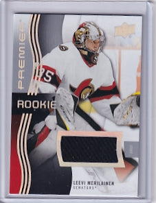 Leevi Merilainen Premier Rookie Jersey Card #125 2023-24 Upper Deck Premier Rookie Card RC Ottawa Senators
