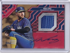 Pablo Lopez City Connect Auto Relic 23/50 Card CCAR-PL 2025 Topps Series 2 Minnesota Twins