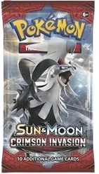 Pokémon CRIMSON INVASION Sleeved Booster Pack - Sun & Moon