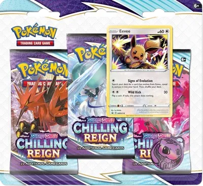 POKEMON - Chilling Reign 3 Pack Blister [Eevee]