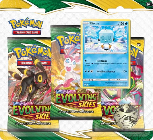 POKEMON - Evolving Skies 3 Pack Blister [Eiscue]