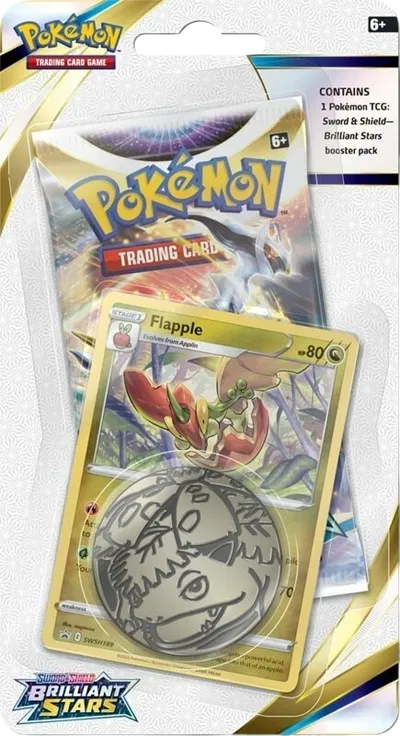 FLAPPLE - Brilliant Stars 1 Pack Checklane Blister - Sword & Shield