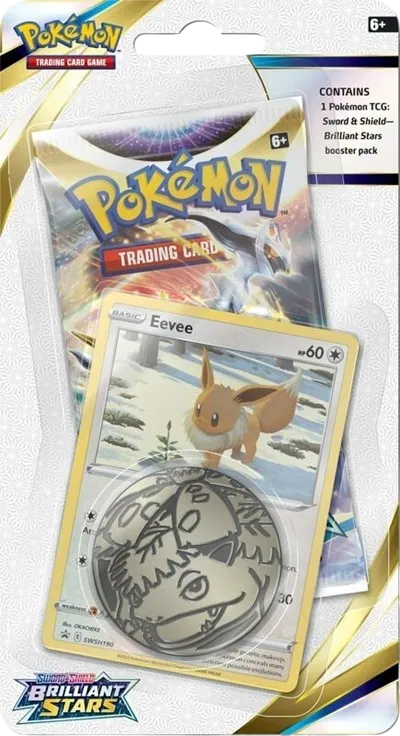 EEVEE - Brilliant Stars 1 Pack Checklane Blister - Sword & Shield