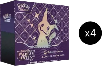 Paldean Fates Pokemon Center Elite Trainer Box (Exclusive) Case Paldean Fates