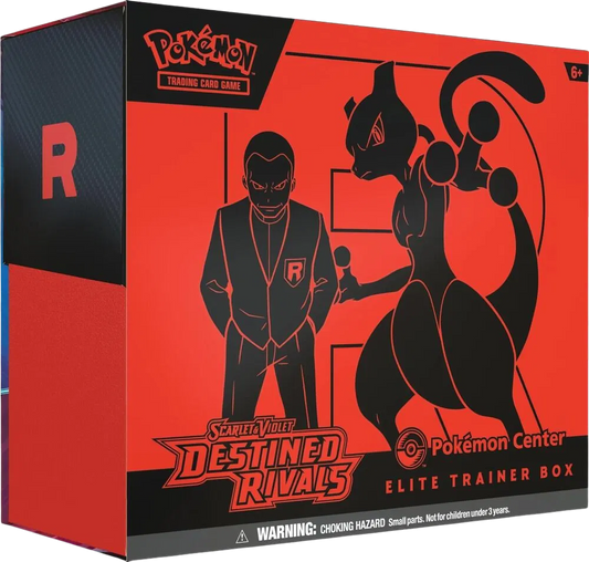 Pokémon Center DESTINED RIVALS  - Sealed elite Trainer Box ETB  - Scarlet & Violet