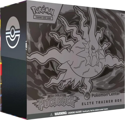Pokémon Center  PITCH BLACK - Sealed Exclusive ETB Elite Trainer Box  - MEGA EVOLUTIONS ME5