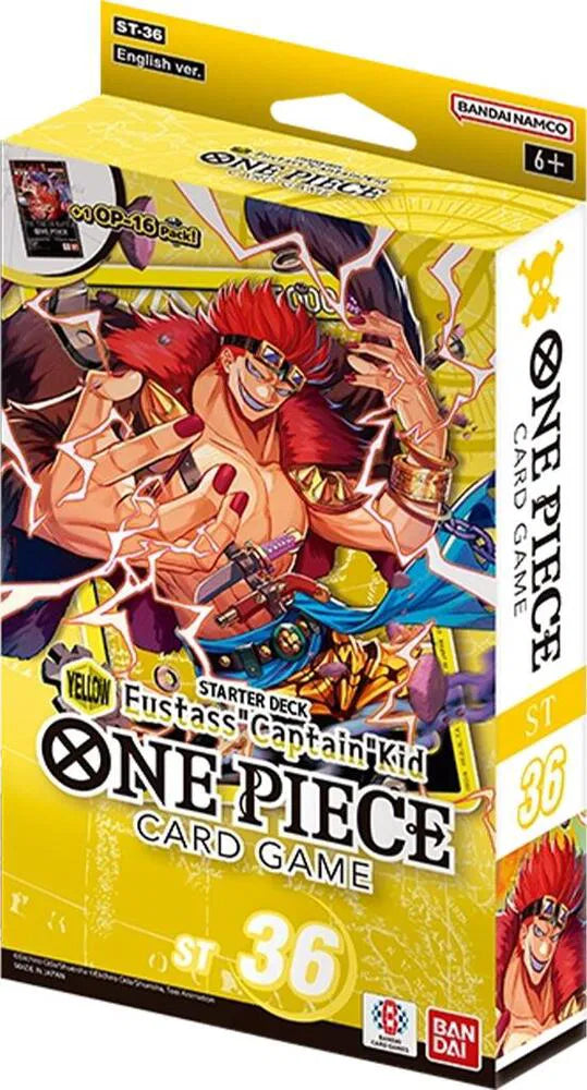 One Piece Card Game - Yellow Starter Deck - ST 36 Eustass- Captain Kid