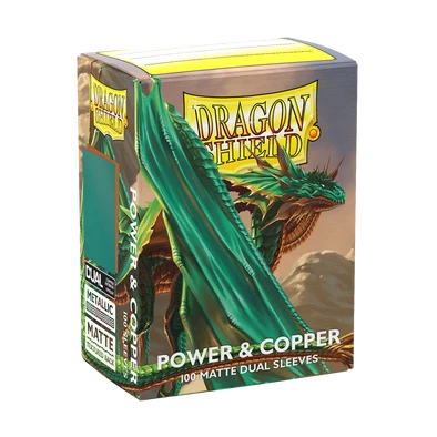 Dragon Shield Power & Copper  Matte Dual Sleeves 100 Pack