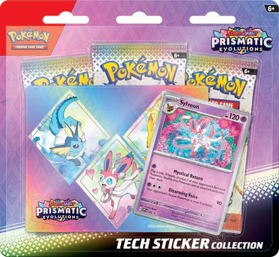 POKEMON - Scarlet & Violet PRISMATIC EVOLUTIONS Tech Sticker Blister Packs SV8.5