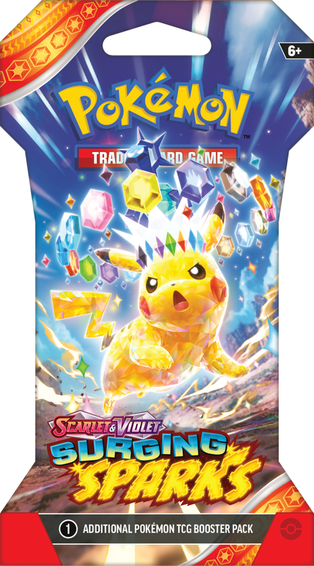 PREORDER - Pokémon SURGING SPARKS  - Sleeved Pack - Scarlet & Violet SV8