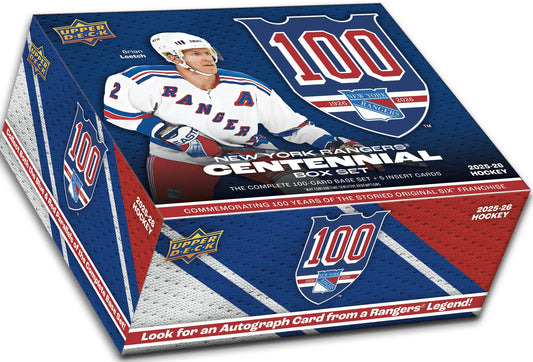 2025-26 Upper Deck NEW YORK RANGERS Centennial Box Set