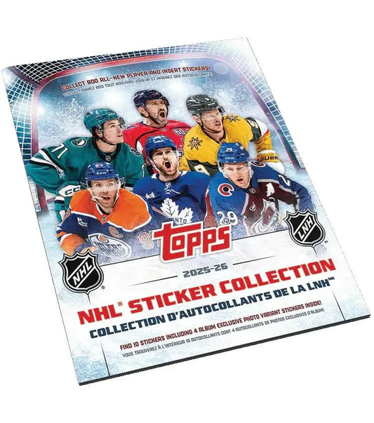 2025-26 Topps NHL Hockey Sticker Collection Album Booklet