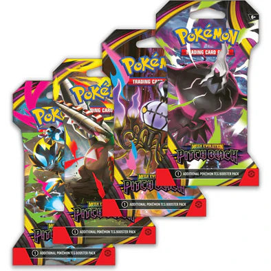 Pokémon PITCH BLACK - Sleeved Booster Pack - MEGA EVOLUTIONS ME5