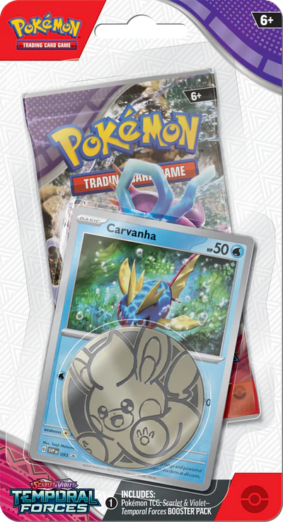 Pokémon Temporal Forces Checklane Booster Blister Pack - Scarlet & Violet