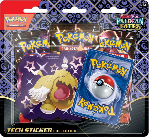 POKEMON - Scarlet & Violet Paldean Fates Tech Sticker Blister Packs