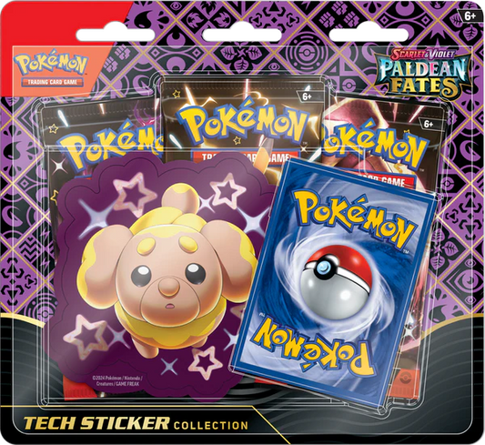 POKEMON - Scarlet & Violet Paldean Fates Tech Sticker Blister Packs