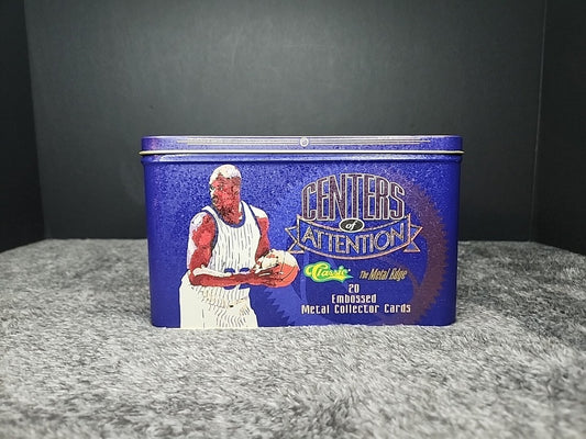 Classic Basketball Cards Centers Of Attention Collector's Tin 20 Metal Cards