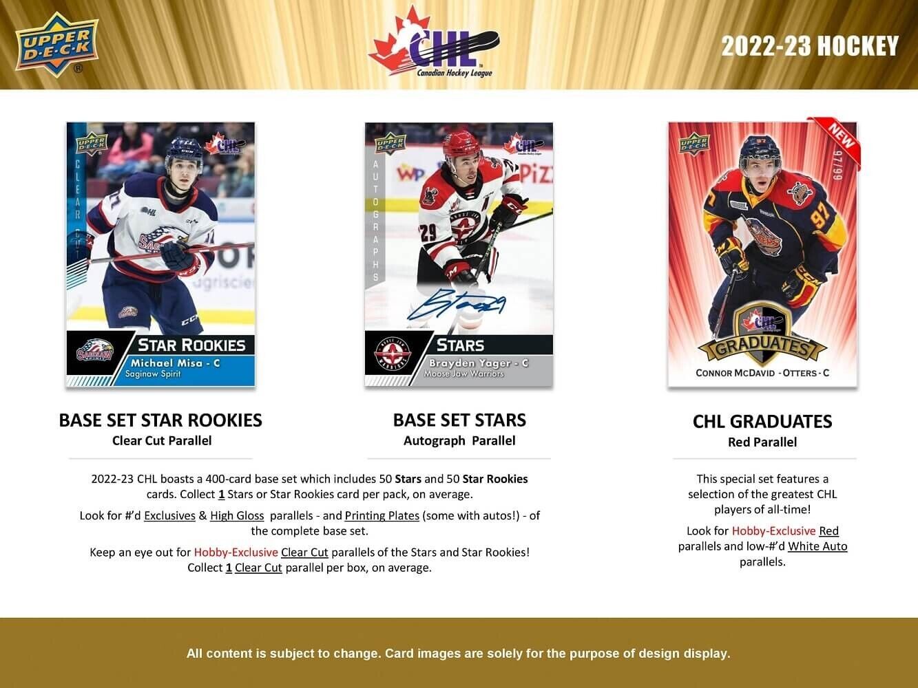 2022-23 UD Upper Deck CHL Hockey Hobby Box