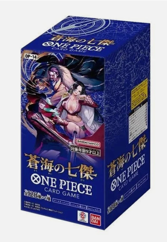Japanese - One Piece Card Game - THE AZURE SEA'S SEVEN Booster Box OP-14