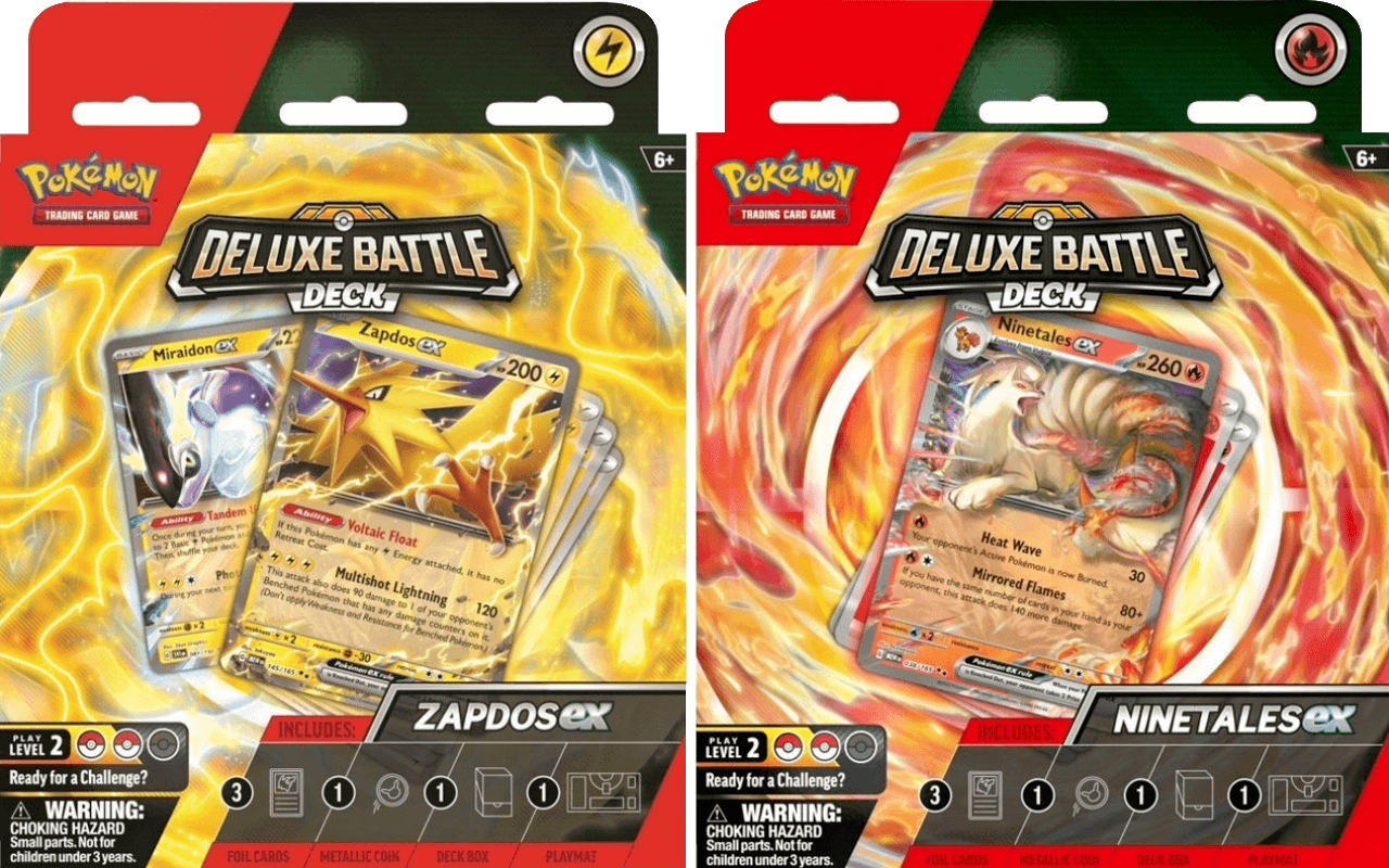 Pokémon Deluxe Battle Deck ZAPDOS ex / NINETALES ex