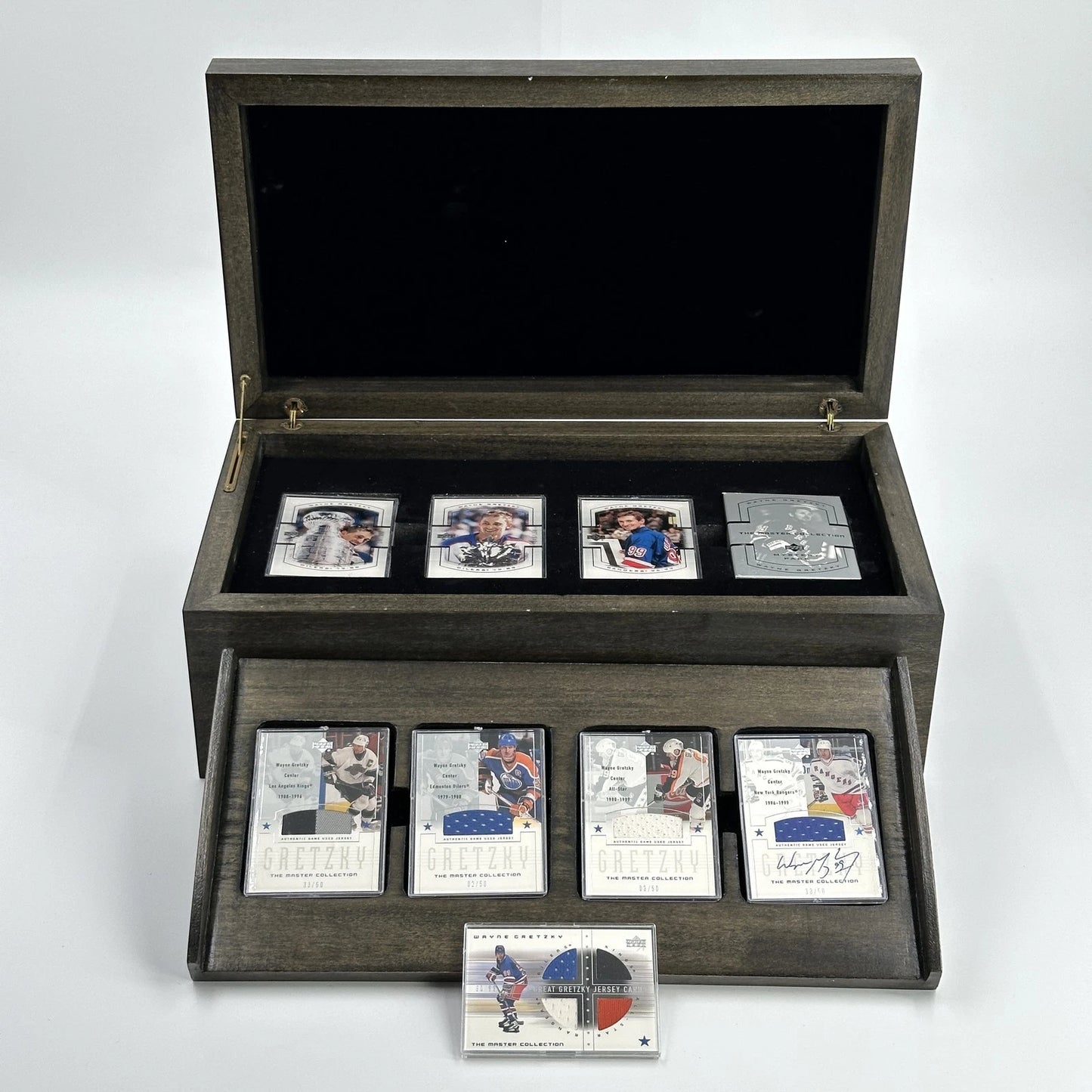 WAYNE GRETZKY MASTER COLLECTION COMPLETE SET W/ BASE CARDS/JERSEYS/AUTOS /150