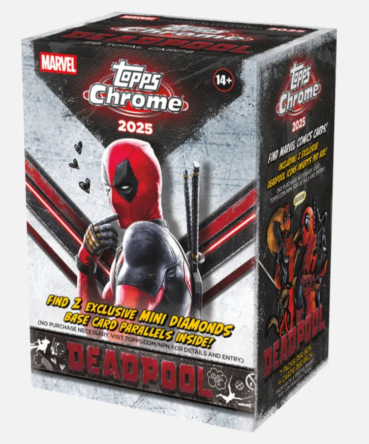 2025 MARVEL DEADPOOL Topps Chrome Value / Blaster Box
