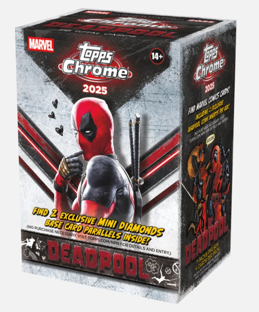 2025 MARVEL DEADPOOL Topps Chrome Value / Blaster Box