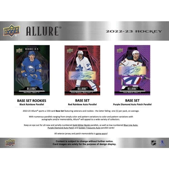 2022-23 UD Allure Hockey Hobby Box