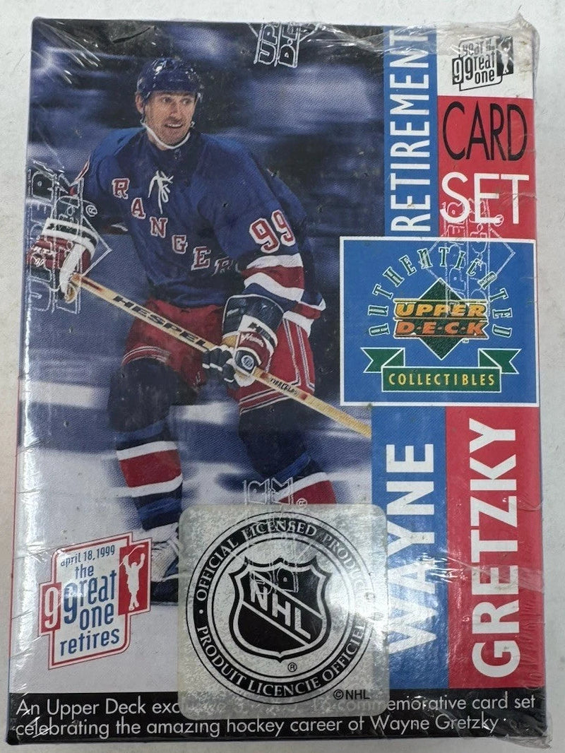 1999 Upper Deck UD WAYNE GRETZKY Retirement Commemorative Card Set - The Great One Retires