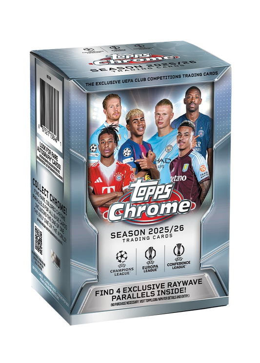 2025-26 Topps Chrome UEFA Champions League Soccer Blaster / Value Box