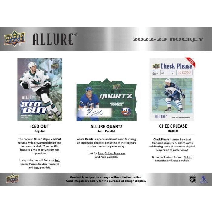 2022-23 UD Allure Hockey Hobby Box