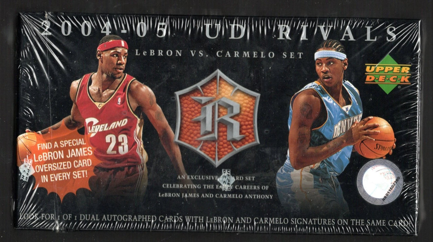 2004-05 UD Rivals Lebron James Vs. Carmelo Anthony Sealed Box
