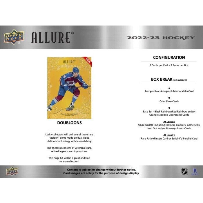 2022-23 UD Allure Hockey Hobby Box