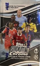 2022-23 Topps Stadium Club CHROME UEFA Champions League Soccer Hobby Box