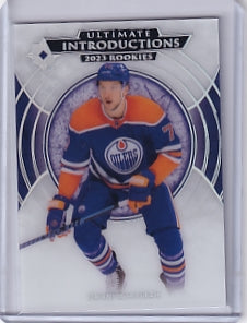 Vincent Desharnais Ultimate Introductions Rookie Card UI-80 2023-24 Upper Deck Ultimate Collection Rookie Card RC Edmonton Oilers