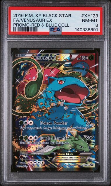 PSA 8 Venusaur EX XY123 - XY Promo - Pokemon Card