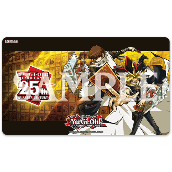 YuGiOh Playmat Yugi & Kaiba Quarter Century