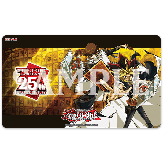 YuGiOh Playmat Yugi & Kaiba Quarter Century