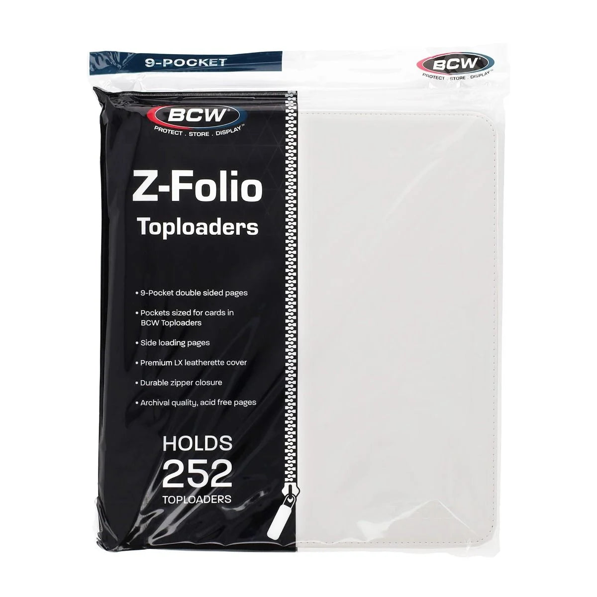 Z-Folio 9-Pocket LX Album - White BCW Binder
