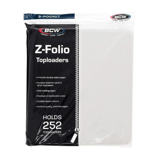 Z-Folio 9-Pocket LX Album - White BCW Binder